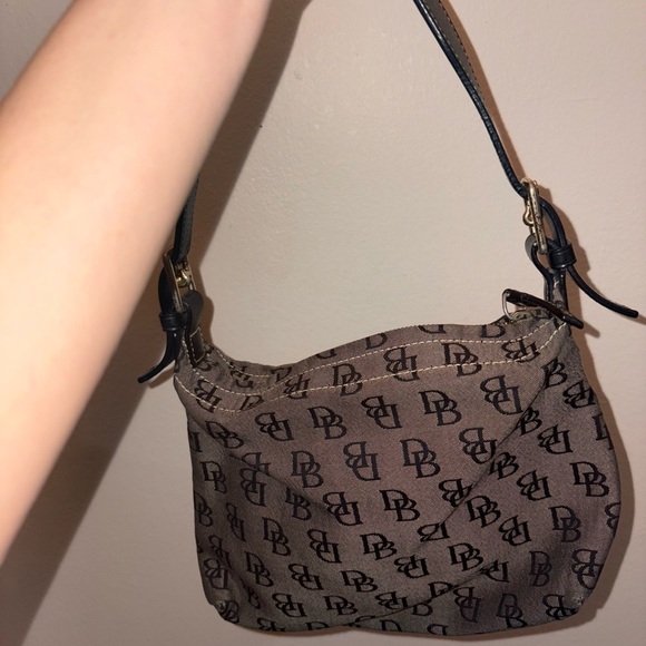 Dooney & Bourke Handbags - Dooney & Bourke Tan Monogram Shoulder Bag
